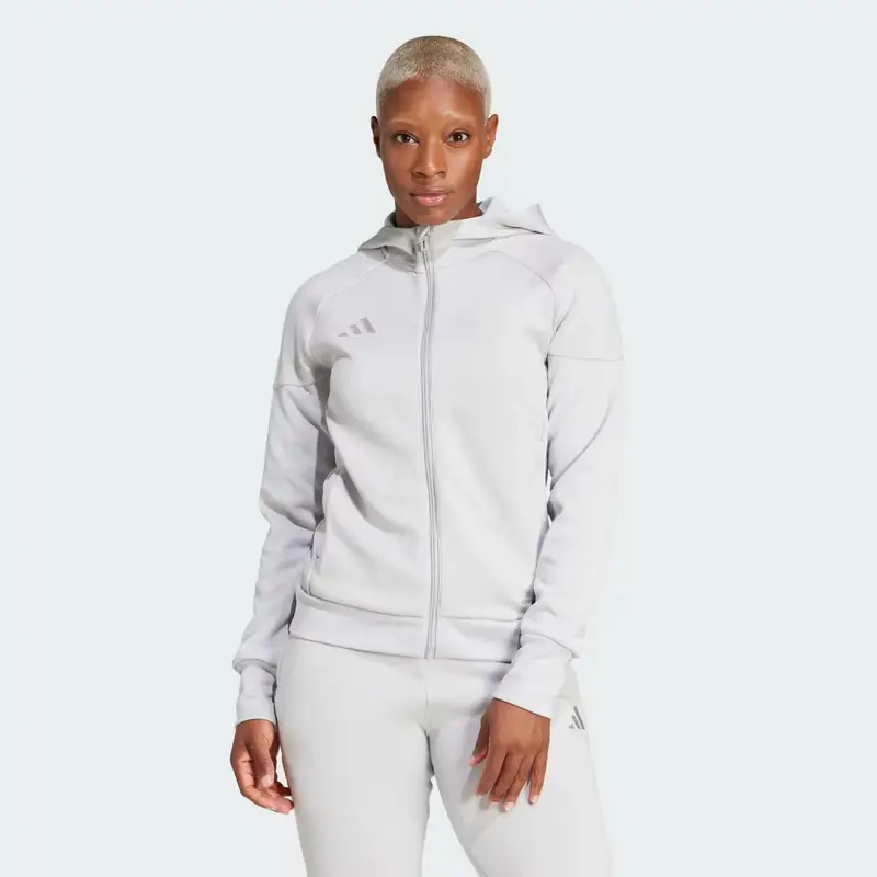 Felpa con cappuccio Tiro 25 Full-Zip Team Light Grey