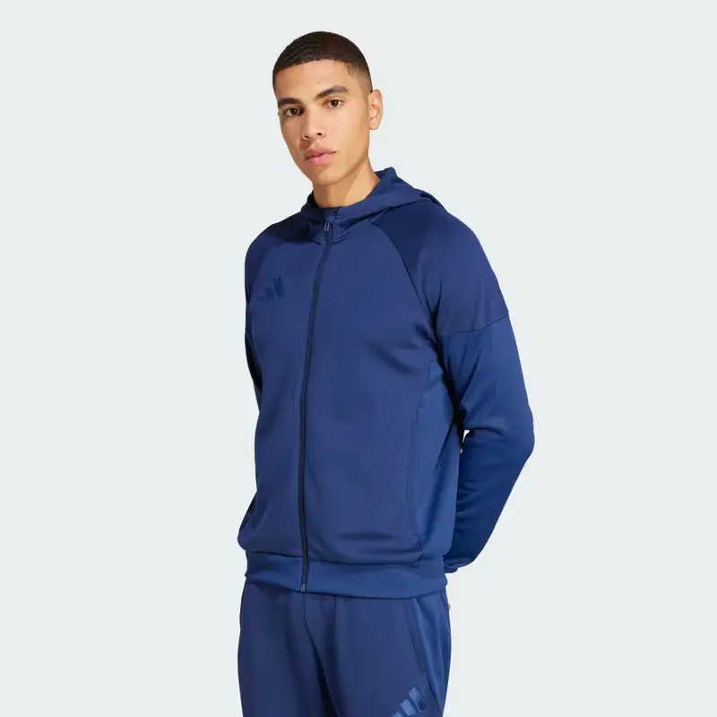 Felpa con cappuccio Tiro 25 Full-Zip Team Navy Blue 2