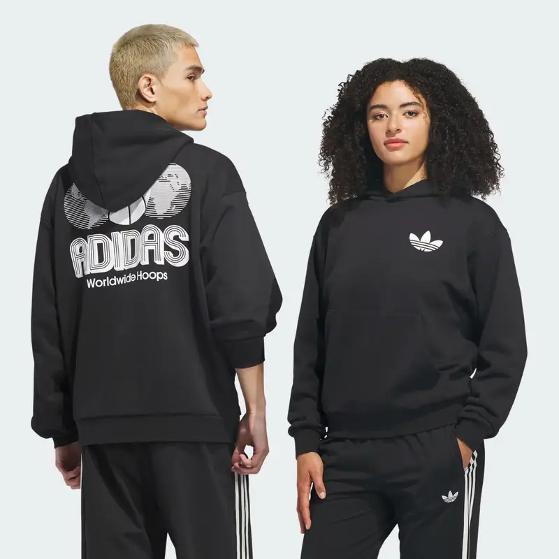 Felpa con cappuccio World Wide Hoops Black miniatura 2