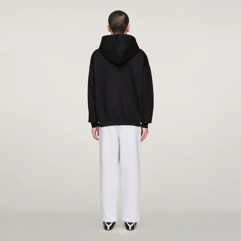 Felpa con cappuccio Y-3 Brushed Terry Zip Black miniatura 3