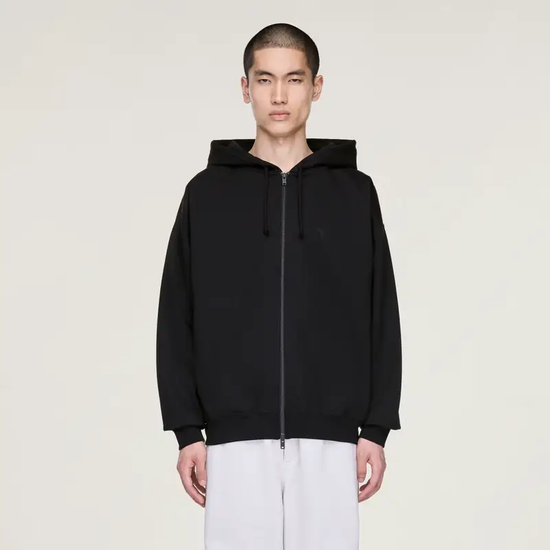 Felpa con cappuccio Y-3 Brushed Terry Zip Black