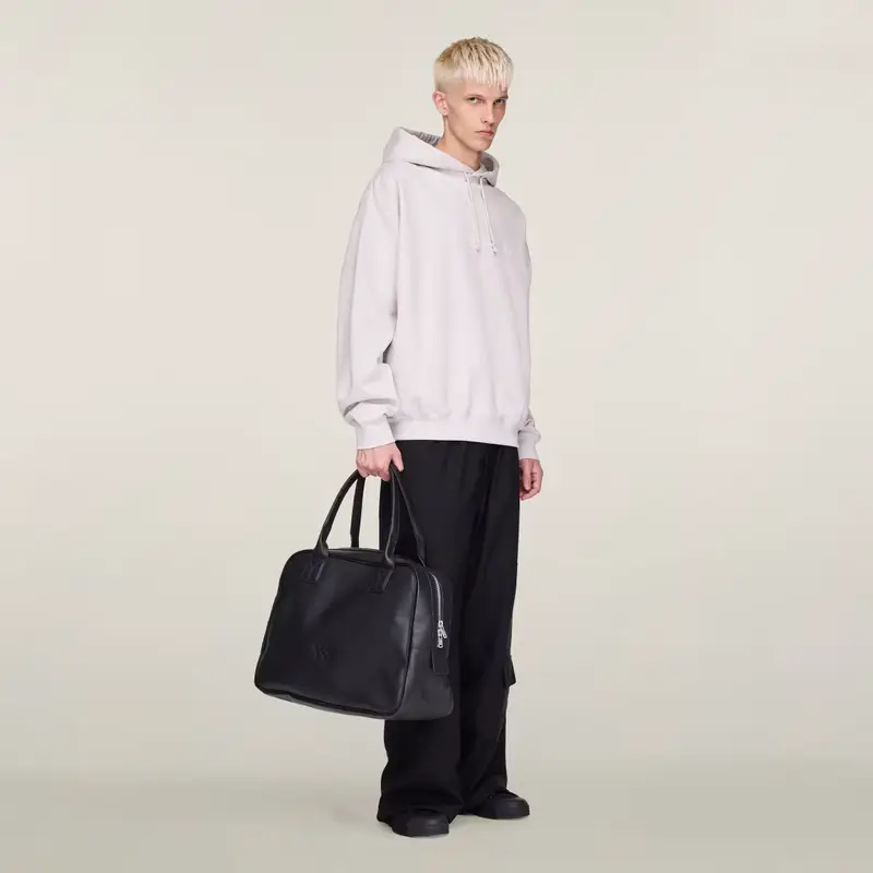 Felpa con cappuccio Y-3 FT Chalk Pearl miniatura 4