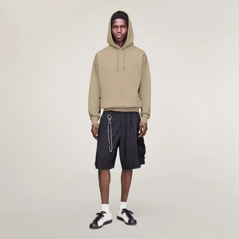 Felpa con cappuccio Y-3 FT Light Brown miniatura 3