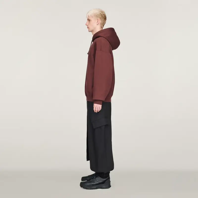 Felpa con cappuccio Y-3 FT Mystery Brown miniatura 2