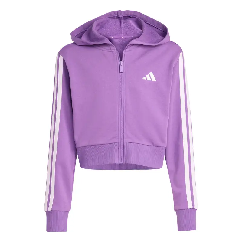 Felpa con cappuccio zip a ragazza adidas Essentials Violet