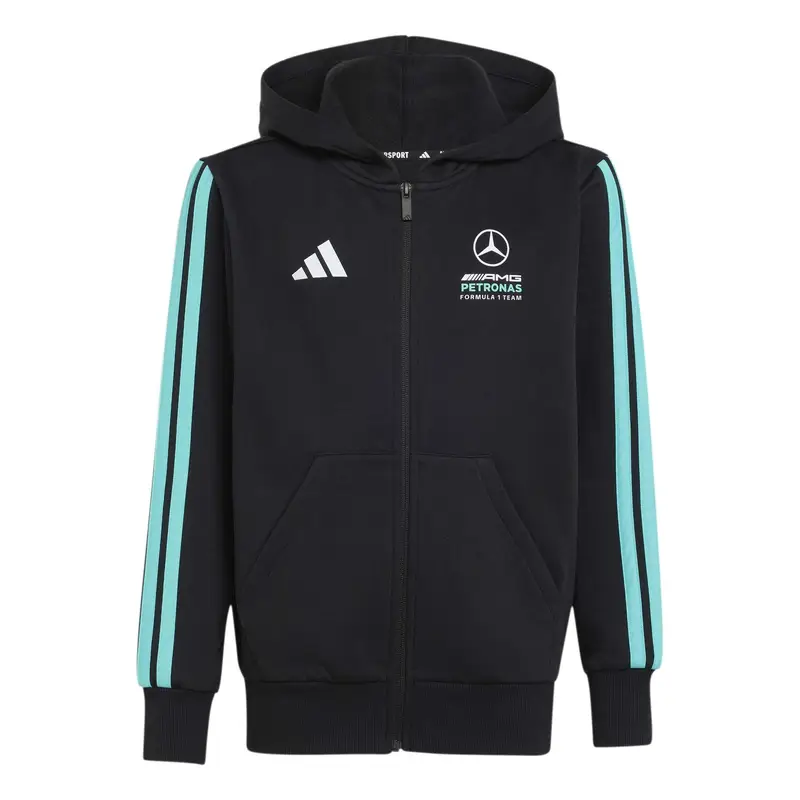Felpa con cappuccio zip bambino Mercedes AMG Petronas Formula 1 Team DNA Noir