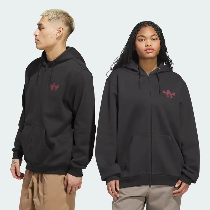 Felpa con cappuccio Zip Up Graphic Shmangry Black