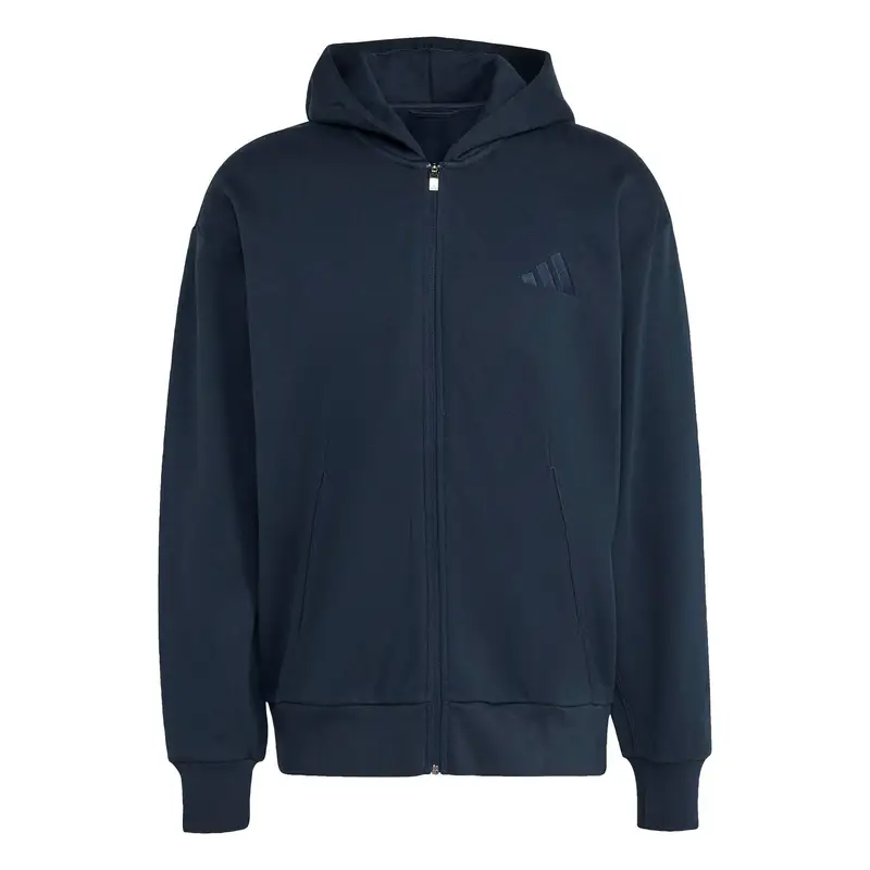 Felpa con cerniera a cappuccio adidas All Szn Fleece Bleu