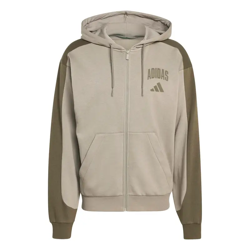 Felpa con cerniera a cappuccio adidas Collegiate Fleece Vert