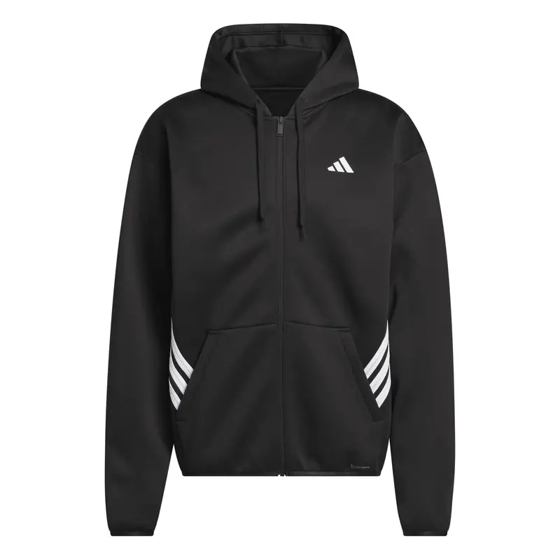 Felpa con cerniera a cappuccio adidas Crazy Warm Noir