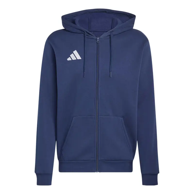 Felpa con cerniera a cappuccio adidas Entrada 26 Bleu