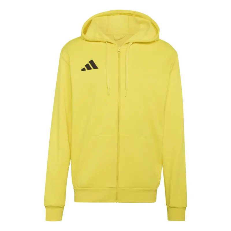 Felpa con cerniera a cappuccio adidas Entrada 26 Jaune