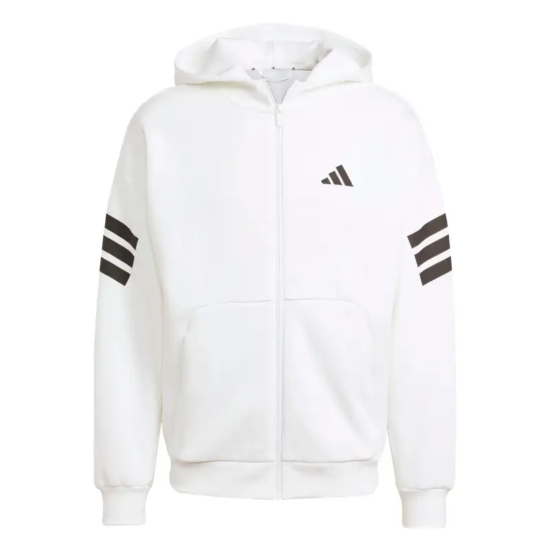 Felpa con cerniera a cappuccio adidas Future Icons 3 stripes