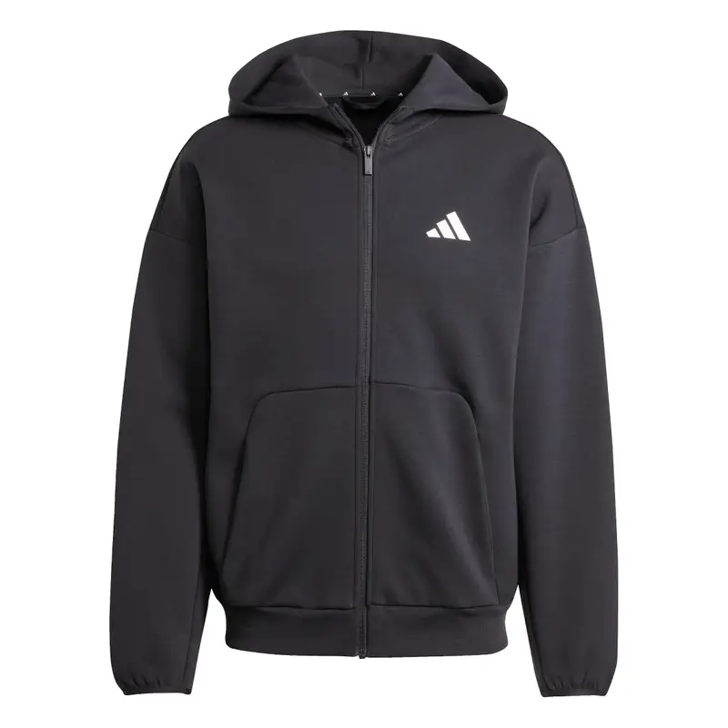 Felpa con cerniera a cappuccio adidas Future Icons Small Logo Noir