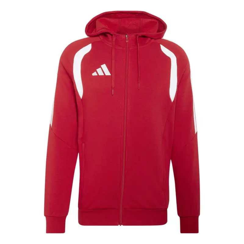 Felpa con cerniera a cappuccio adidas Tiro26 League Rouge