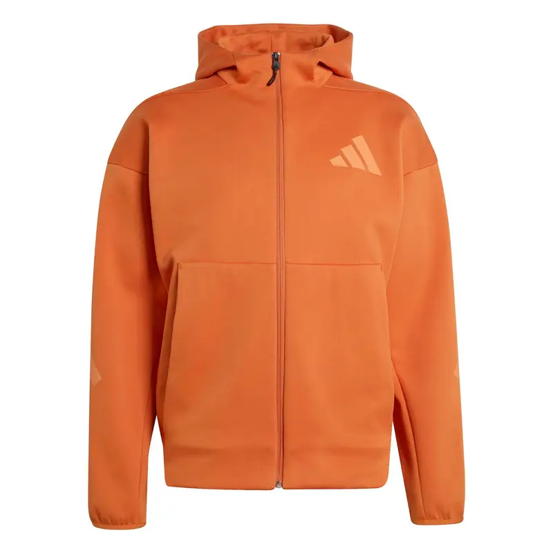 Felpa con cerniera a cappuccio adidas Z.N.E Orange