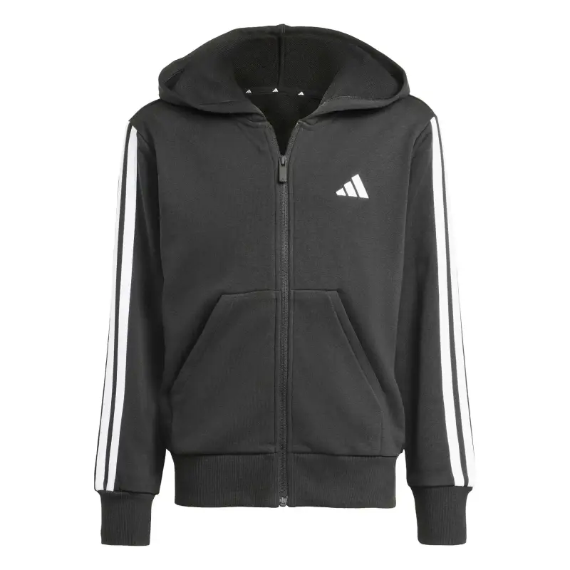Felpa con cerniera a cappuccio da bambina adidas Essentials