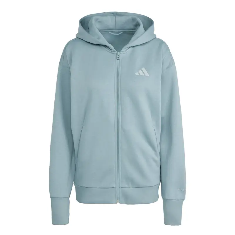 Felpa con cerniera a cappuccio da donna adidas All Szn Vert
