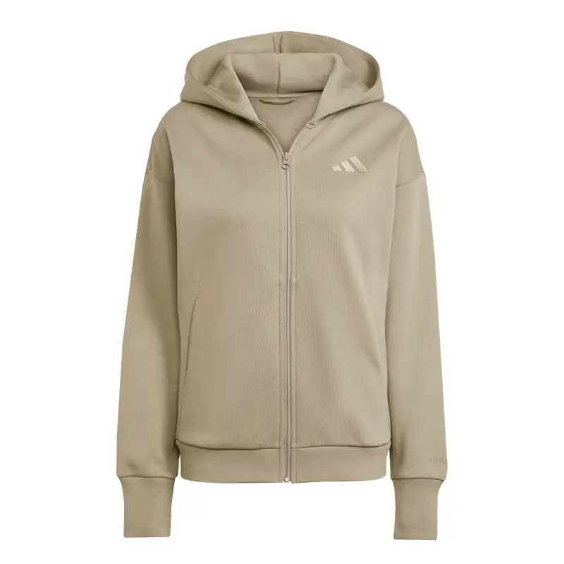 Felpa con cerniera a cappuccio da donna adidas ALL Vert