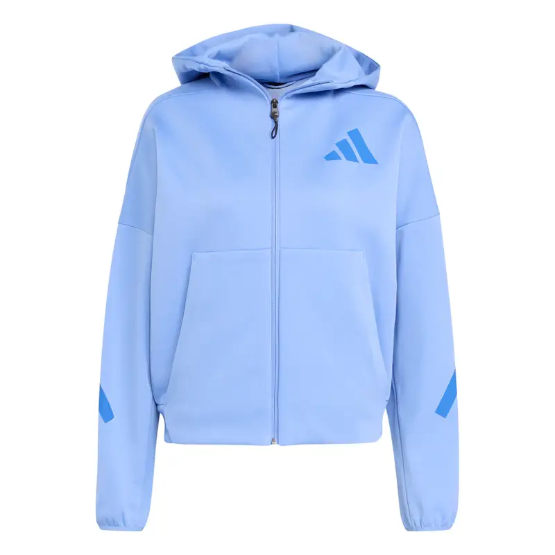 Felpa con cerniera a cappuccio da donna adidas Z.N.E Bleu