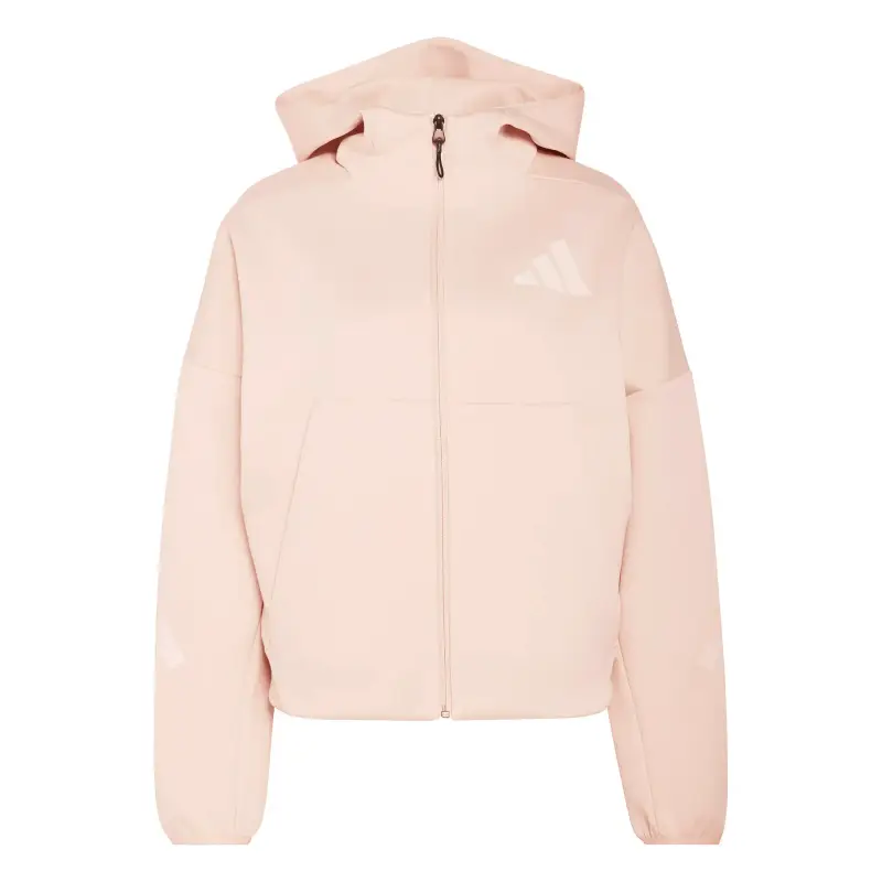 Felpa con cerniera a cappuccio da donna adidas Z,N,E Rose