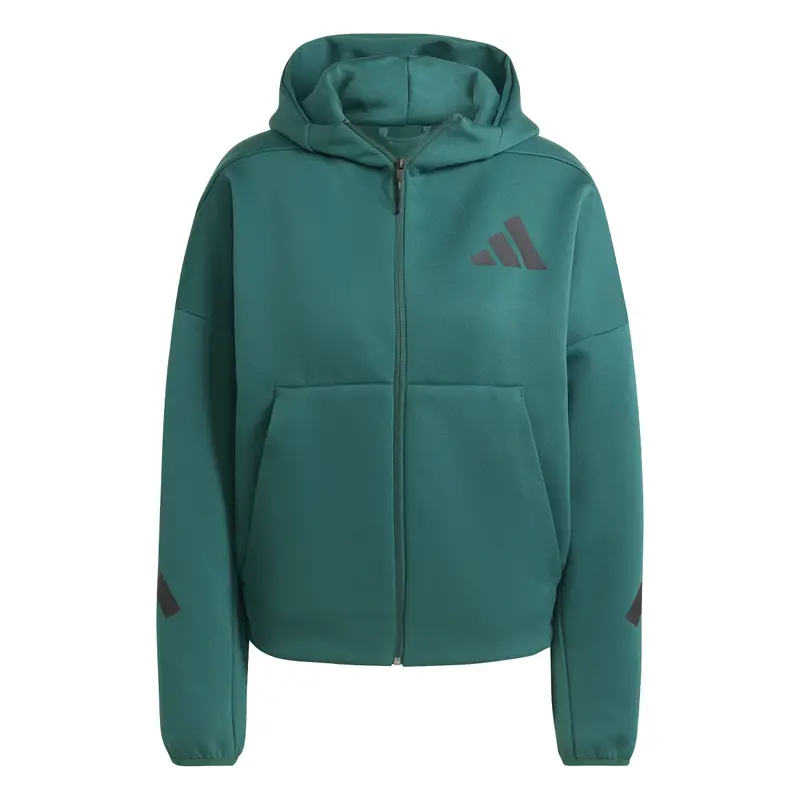 Felpa con cerniera a cappuccio da donna adidas Z.N.E Vert