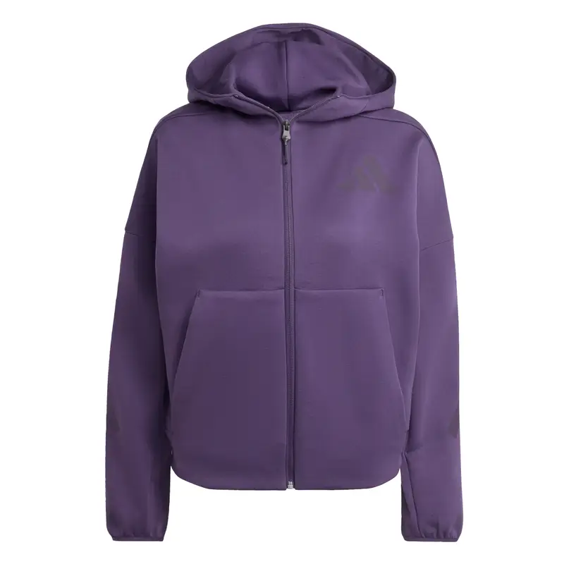 Felpa con cerniera a cappuccio da donna adidas Z.N.E Violet