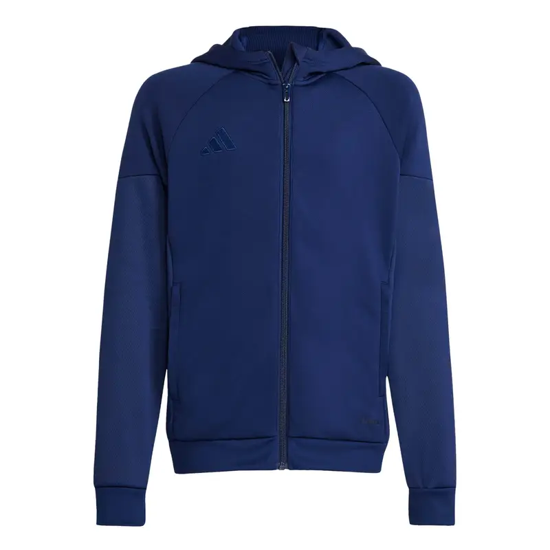Felpa con cerniera a cappuccio per bambini adidas Tiro 25 Bleu