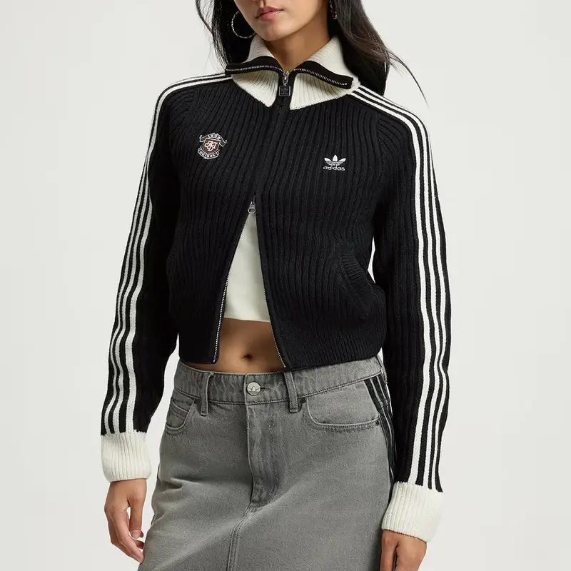 Felpa con Zip Intera Adidas Originals Team Donna Felpa KF0718 XS miniatura 2