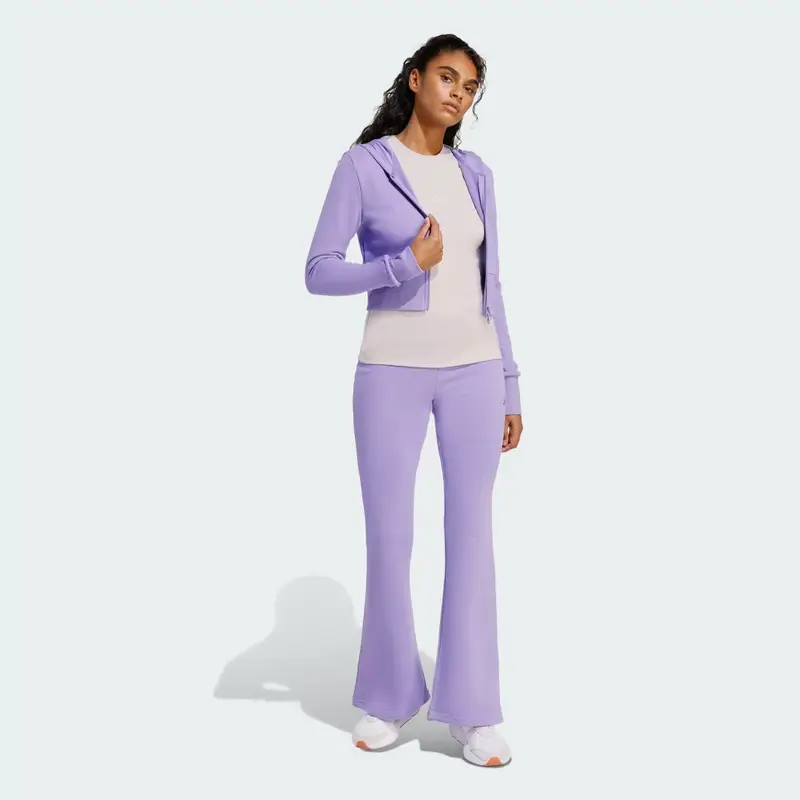 Felpa con zip intera in spugna francese Essentials stagionali Magic Lilac miniatura 3