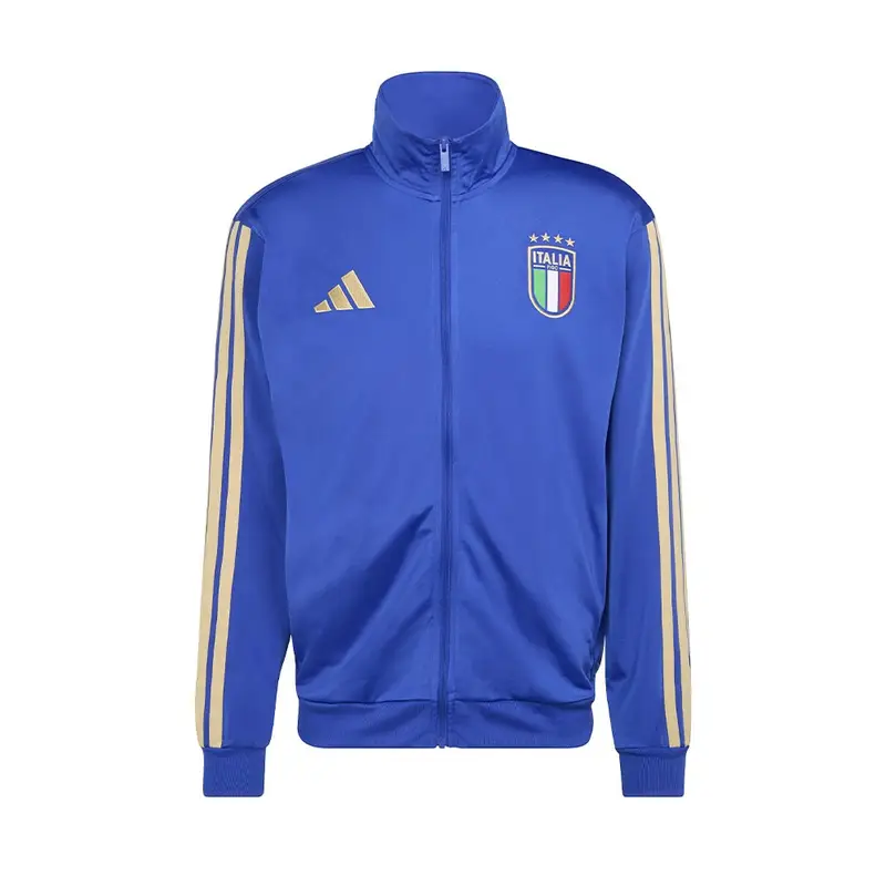 Felpa Con Zip Italia Culture Dna Blu Uomo L