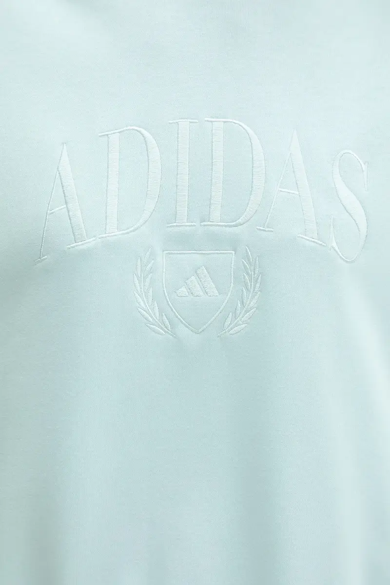 felpa Cozy donna colore turchese con applicazione JM1792 miniatura 5