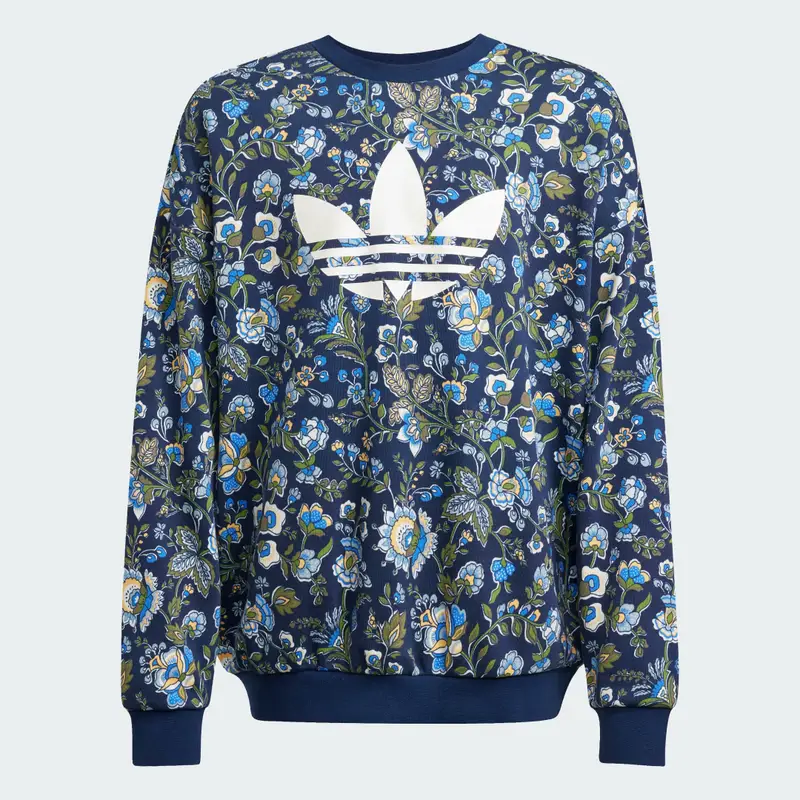 Felpa Crew adidas Originals X Liberty London Kids Night Indigo miniatura 4