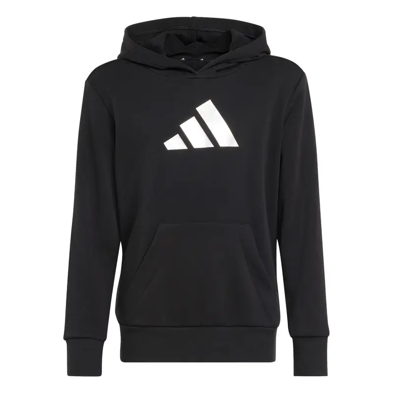 Felpa da bambina con cappuccio adidas Glam Graphic Noir