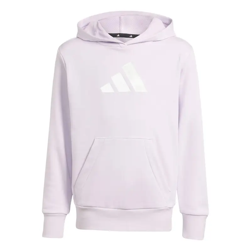 Felpa da bambina con cappuccio adidas Glam Graphic Violet