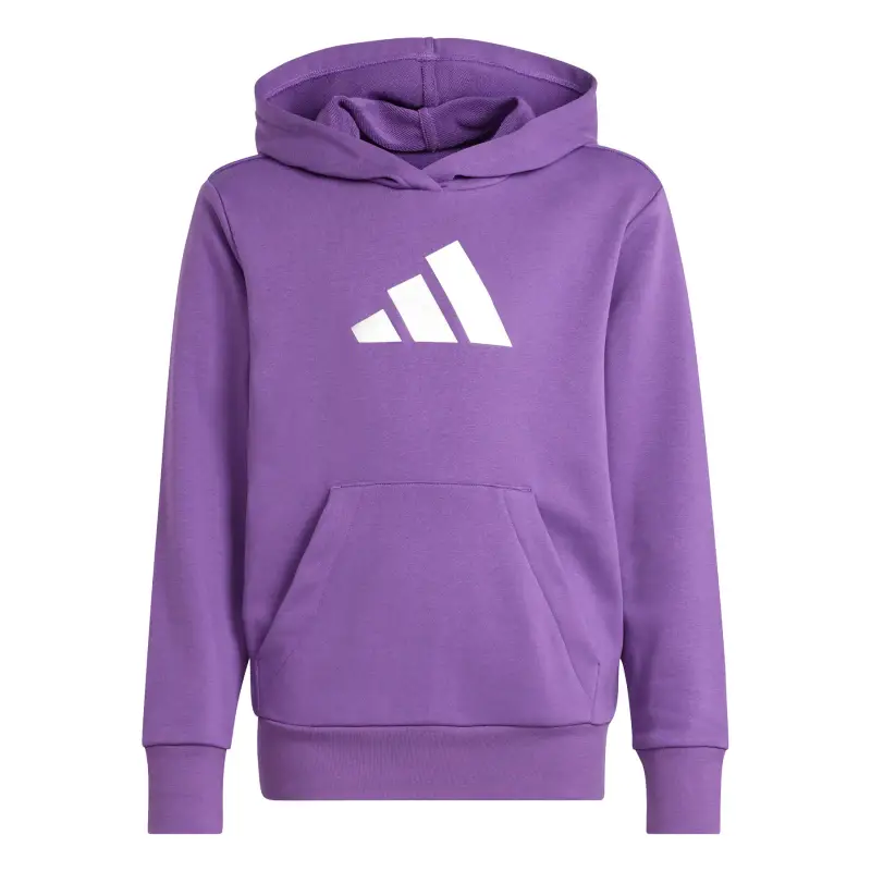 Felpa da bambina con cappuccio adidas Glam Graphic Violet