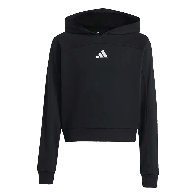Felpa da bambina con cappuccio adidas Holiday Glam Noir
