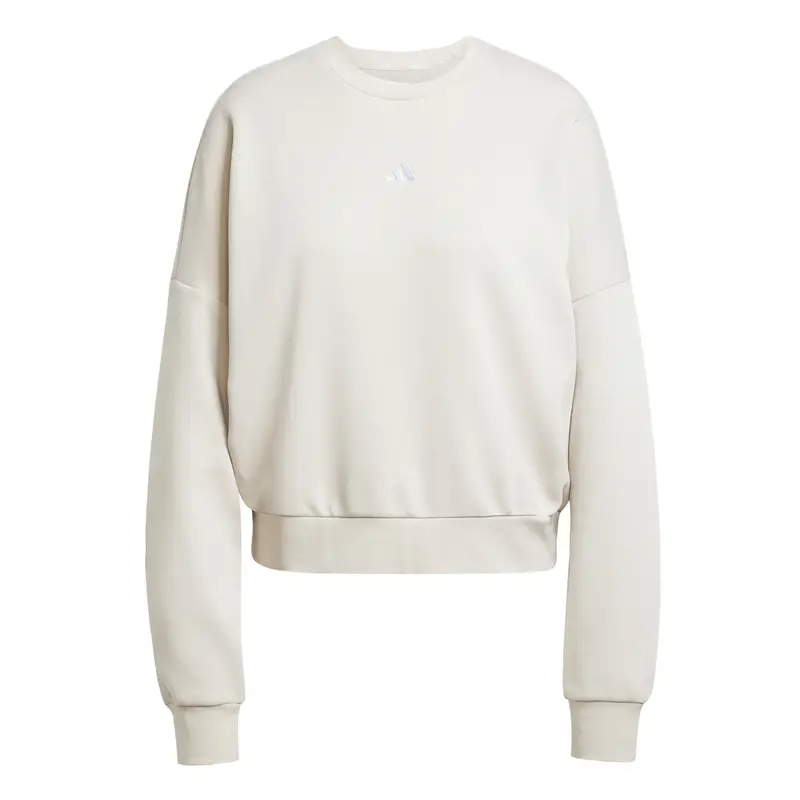 Felpa da donna adidas Essentials Small Logo Feel Cozy Gris