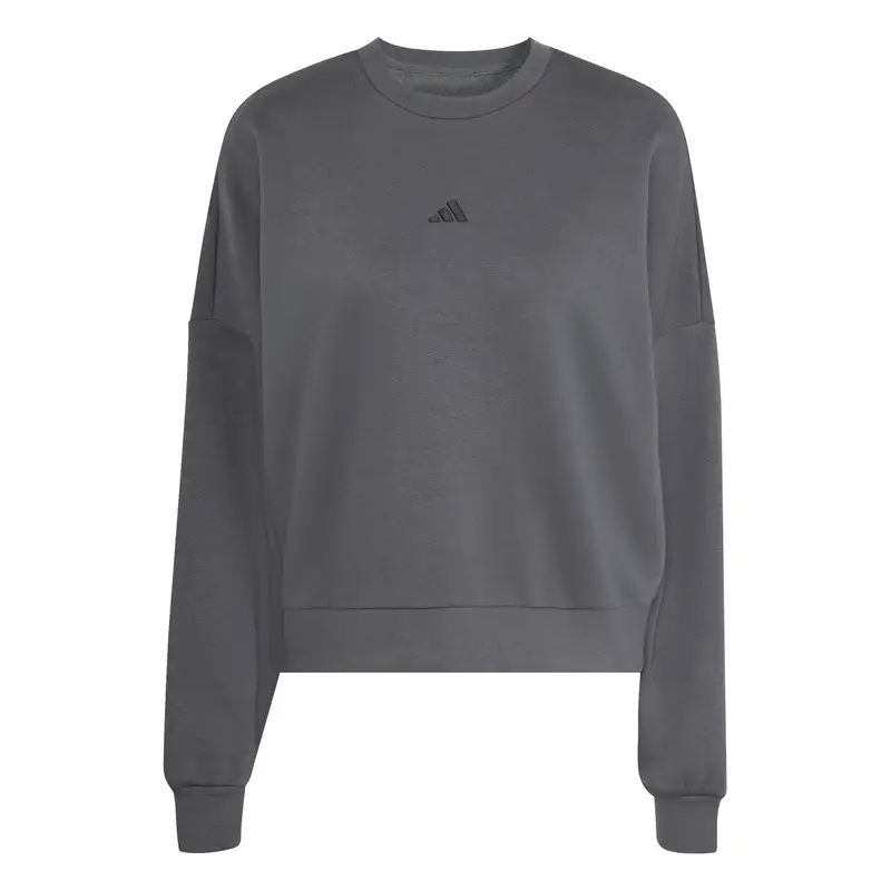 Felpa da donna adidas Essentials Small Logo Feel Cozy Gris