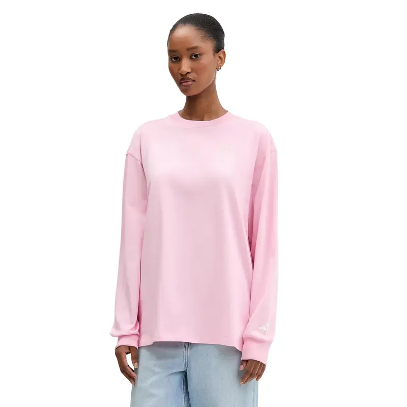 Felpa da donna adidas Studio GFX 3-Stripes Rose