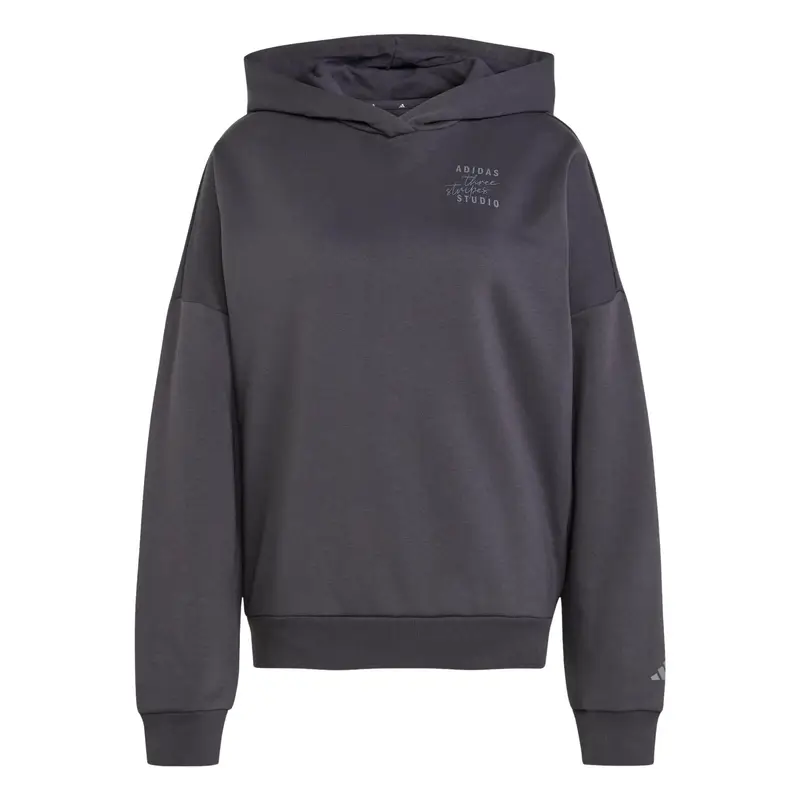 Felpa da donna adidas Studio HD Auon 3-Stripes Gris
