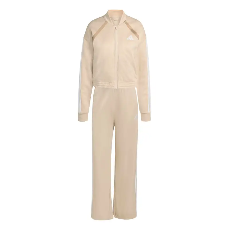 Felpa da donna adidas Teamsport Beige