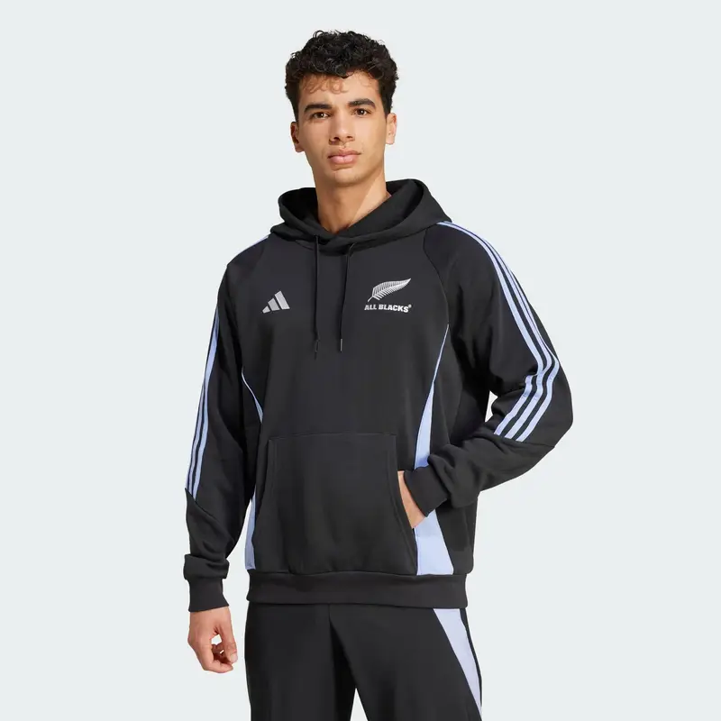 Felpa da rugby con cappuccio All Blacks | Adidas Nero