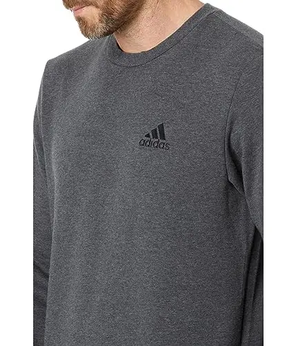 adidas Felpa da uomo Essentials in pile, Grigio scuro/Nero, Medium miniatura 2