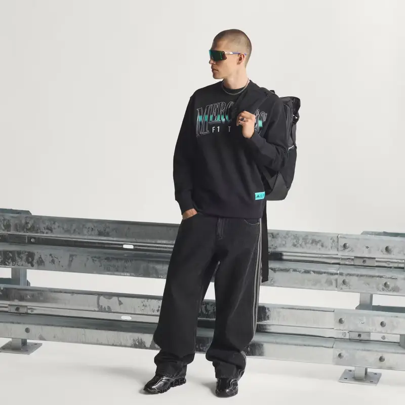 Felpa da uomo Mercedes - AMG Petronas Formula One Team Las Vegas Black miniatura 3