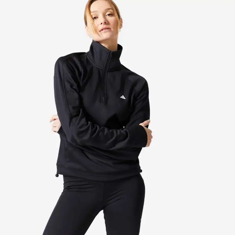 Felpa donna fitness Adidas GAME & GO traspirante nera | Adidas