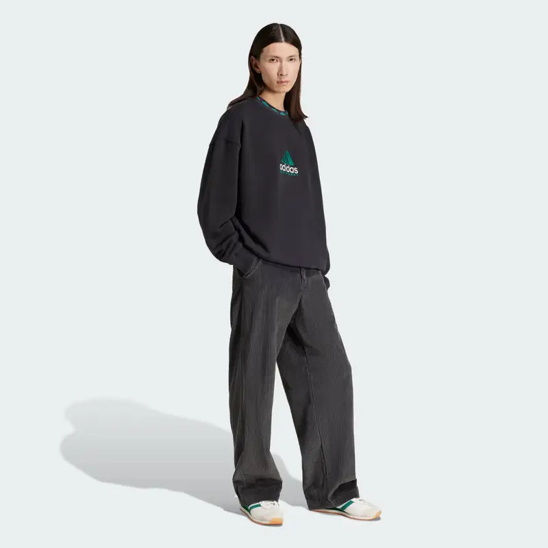 Felpa EQT Wash Crewneck Black miniatura 3