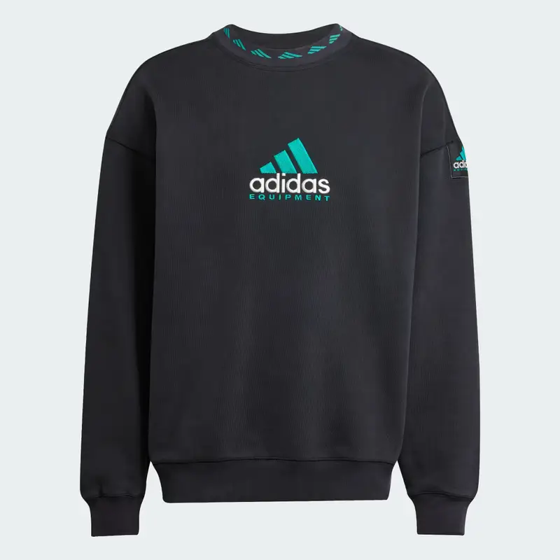 Felpa EQT Wash Crewneck Black miniatura 4
