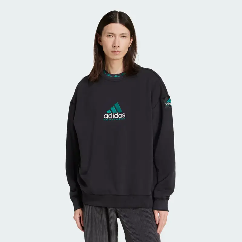 Felpa EQT Wash Crewneck Black