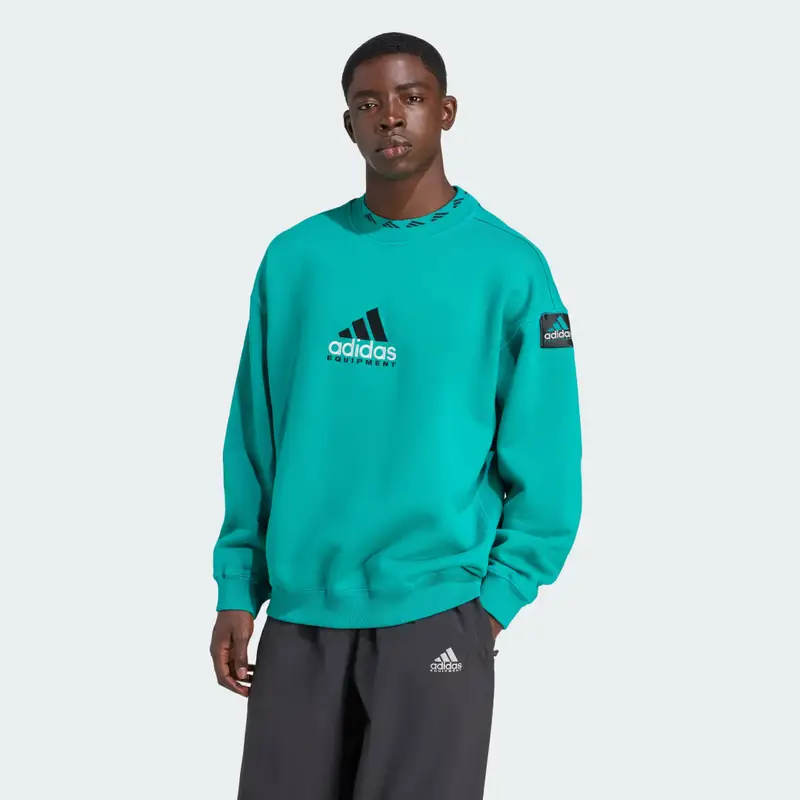 Felpa EQT Wash Crewneck Equipment Green